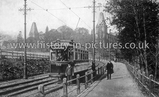 The Elecrtic Railway, Alexander Palace, Wood Green, London. c.1906